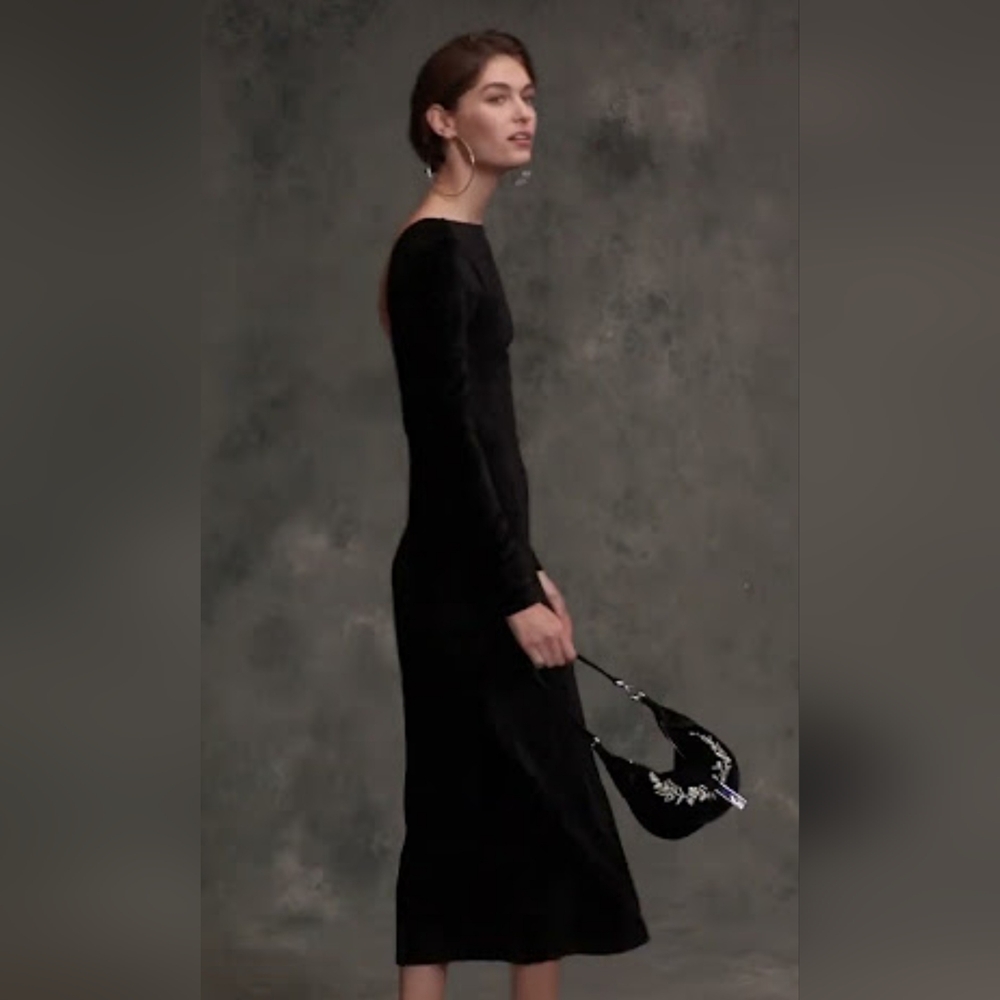 Polo by Ralph Lauren Black Off the Shoulder Sheath Dress